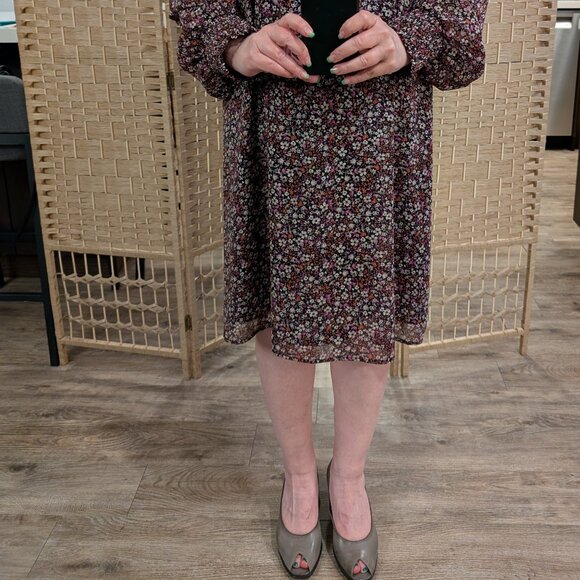 Ditsy Floral Smocked Swing Dress - Picture 2 of 8